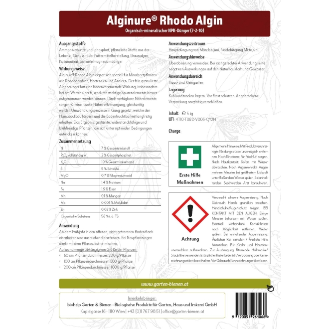 Alginure® Rhodo Algin - Braunalgendünger I 5 kg