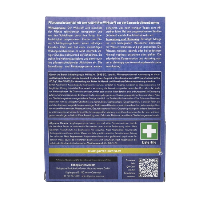 Garten und Bienen Schädlingsstopp - Neem-Öl (Azadirachtin) | 3 x 10 ml
