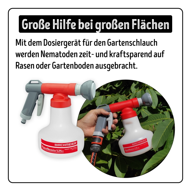 Nema-Stopp Nematoden geg. Maulwurfsgrillen, Wiesenschnaken, Erdraupen für 500m²