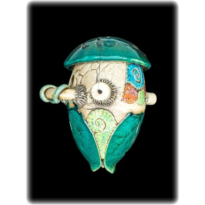 Keramik Vogelnisthöhle "Persisch blau"