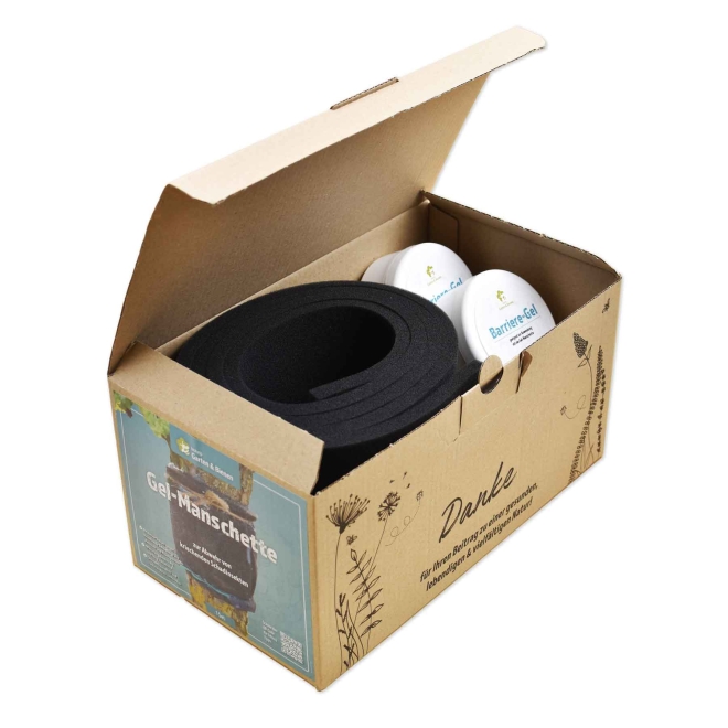 Gel-Manschette Set (2x Barriere-Gel + 1x Schaumstoff-Streifen)