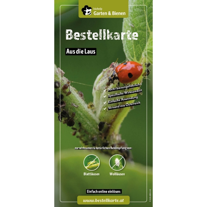 Bestellkarte "Aus die Laus"