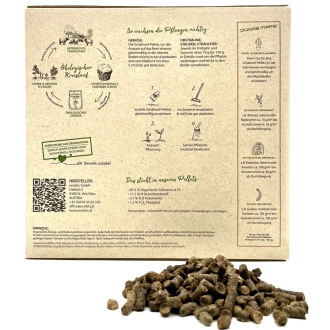 Schafwollpellets 3kg im Graskarton