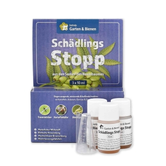 Garten und Bienen Schädlingsstopp - Neem-Öl (Azadirachtin) | 3 x 10 ml
