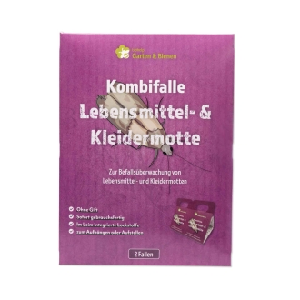 Mottenfalle für Lebensmittel- & Kleidermotten - zur Befallsüberwachung | 2 Stk.