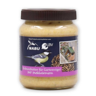Vogelfutter - Erdnussbutterglas Mehlwürmer | 330 g