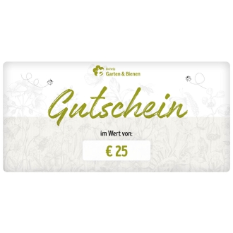 Webshop Gutschein € 25